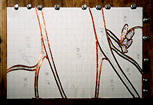 foiled glass on cartoon