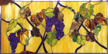 autumn in a vineyard