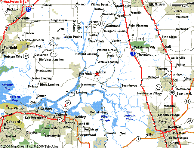 Isleton map